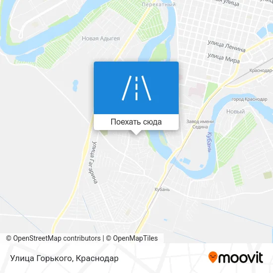 Карта Улица Горького
