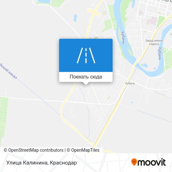Карта Улица Калинина