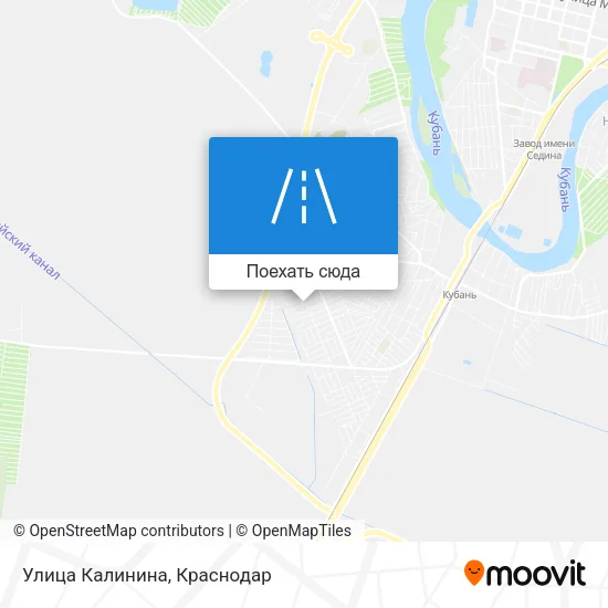 Карта Улица Калинина