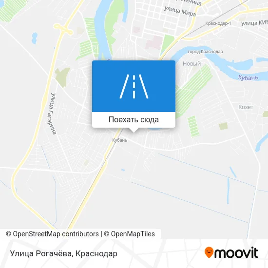 Карта Улица Рогачёва