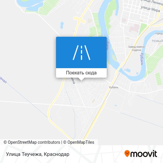 Карта Улица Теучежа