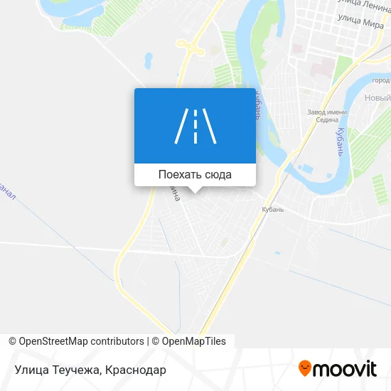 Карта Улица Теучежа