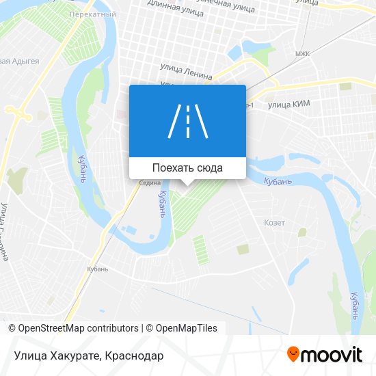 Карта Улица Хакурате