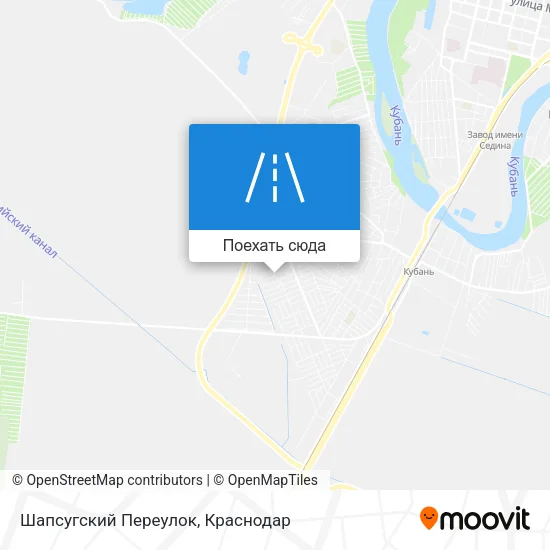 Карта Шапсугский Переулок