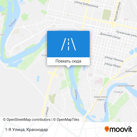 Карта 1-Я Улица
