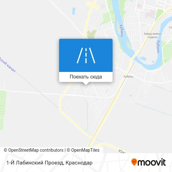 Карта 1-Й Лабинский Проезд