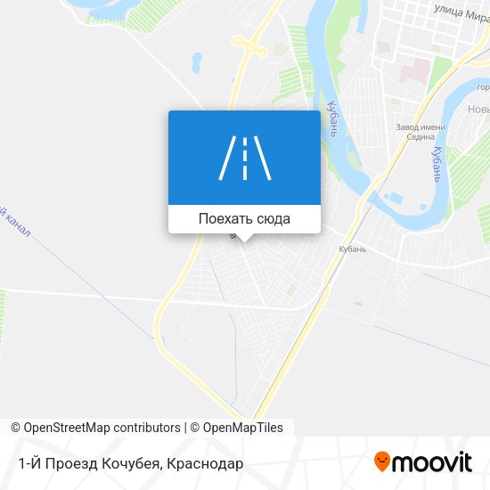 Карта 1-Й Проезд Кочубея