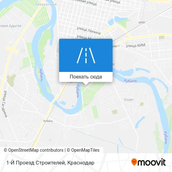 Карта 1-Й Проезд Строителей