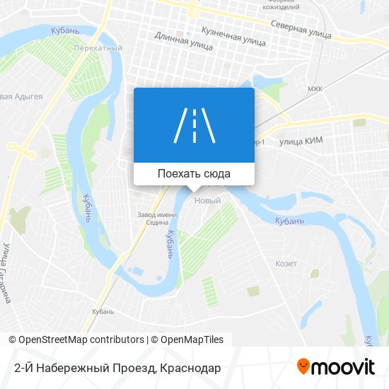 Карта 2-Й Набережный Проезд