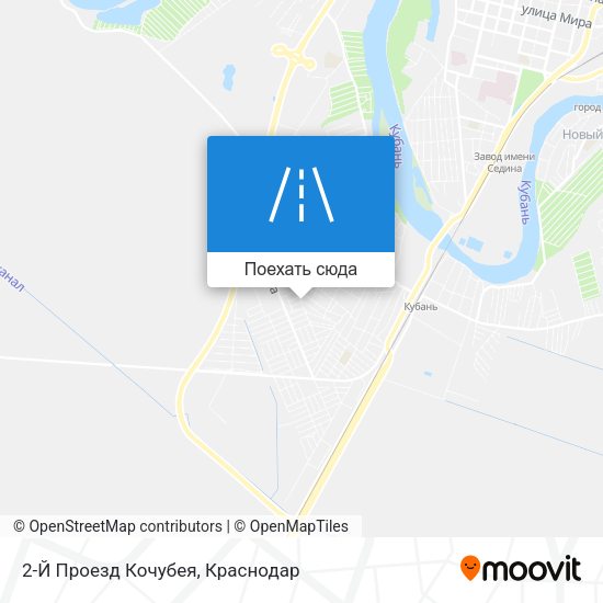 Карта 2-Й Проезд Кочубея