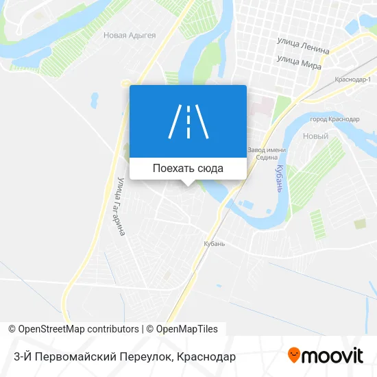 Карта 3-Й Первомайский Переулок