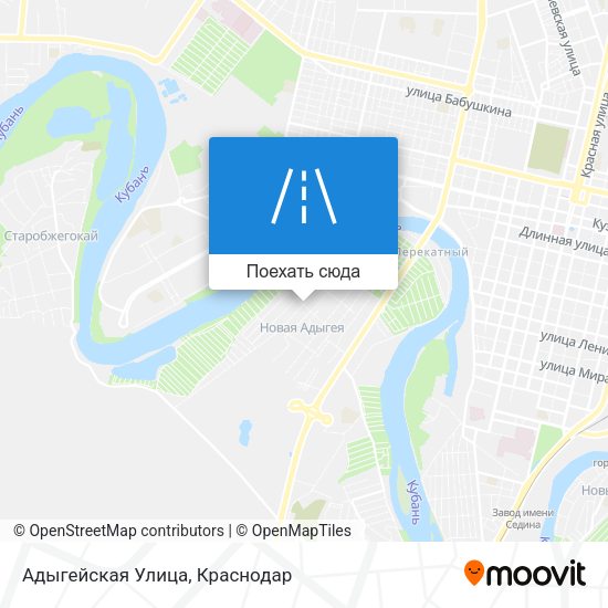Карта Адыгейская Улица
