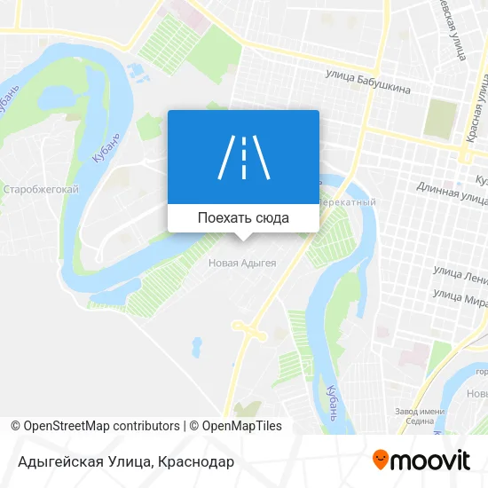 Карта Адыгейская Улица