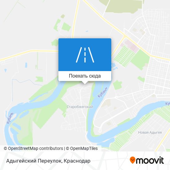 Карта Адыгейский Переулок