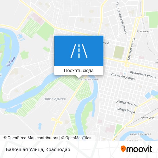 Карта Балочная Улица
