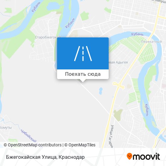 Карта Бжегокайская Улица