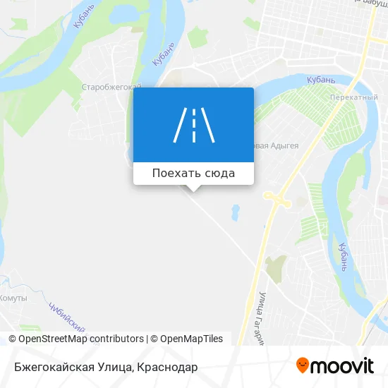 Карта Бжегокайская Улица