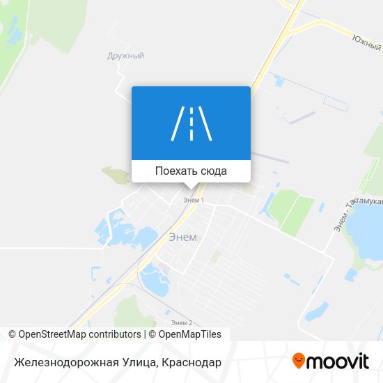 Карта Железнодорожная Улица