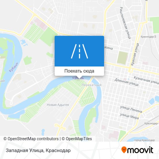 Карта Западная Улица