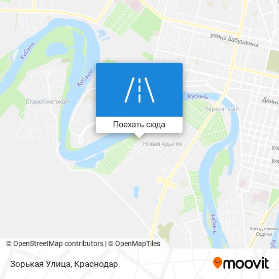 Карта Зорькая Улица