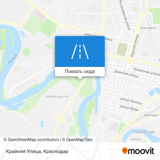 Карта Крайняя Улица