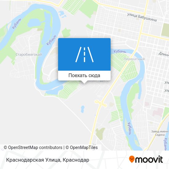 Карта Краснодарская Улица
