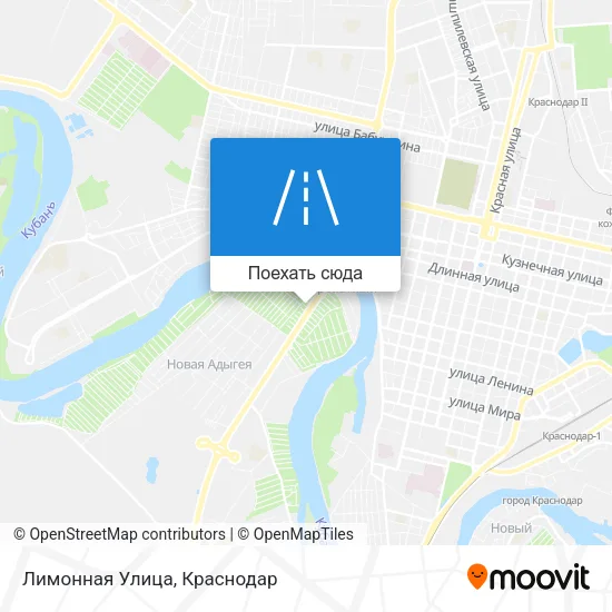 Карта Лимонная Улица