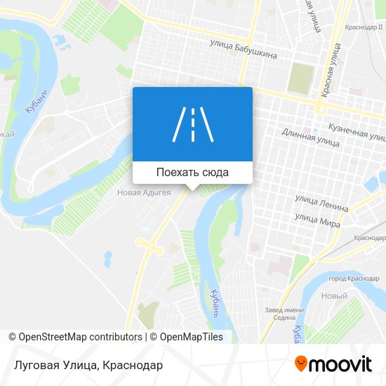 Карта Луговая Улица