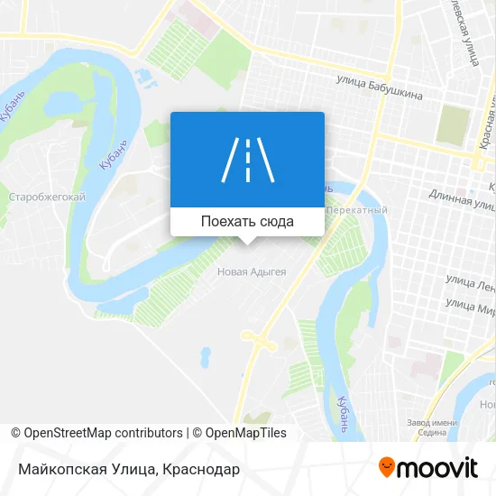 Карта Майкопская Улица