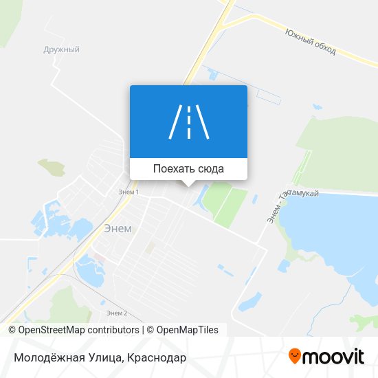 Карта Молодёжная Улица