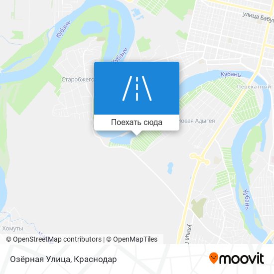 Карта Озёрная Улица