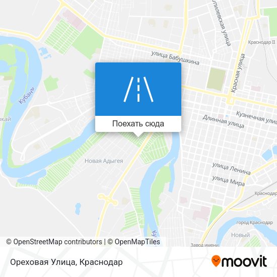 Карта Ореховая Улица