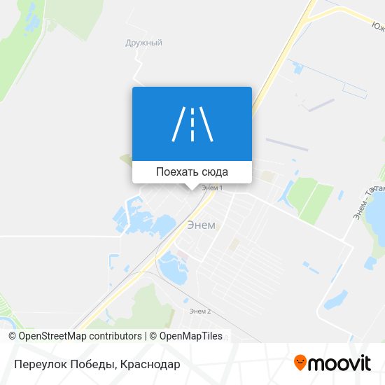 Карта Переулок Победы