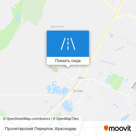 Карта Пролетарский Переулок