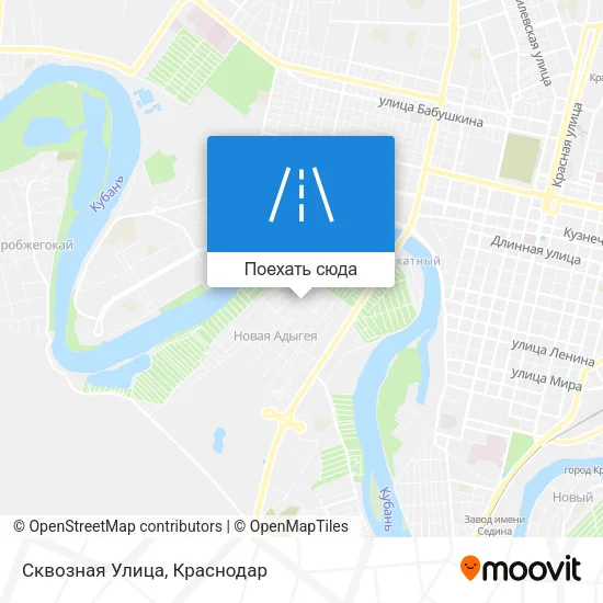 Карта Сквозная Улица