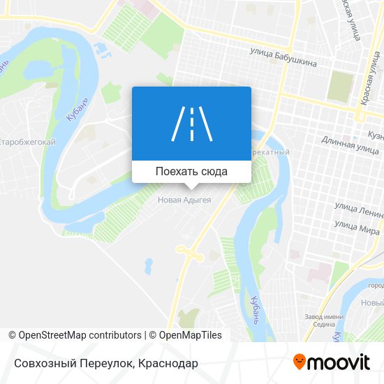 Карта Совхозный Переулок