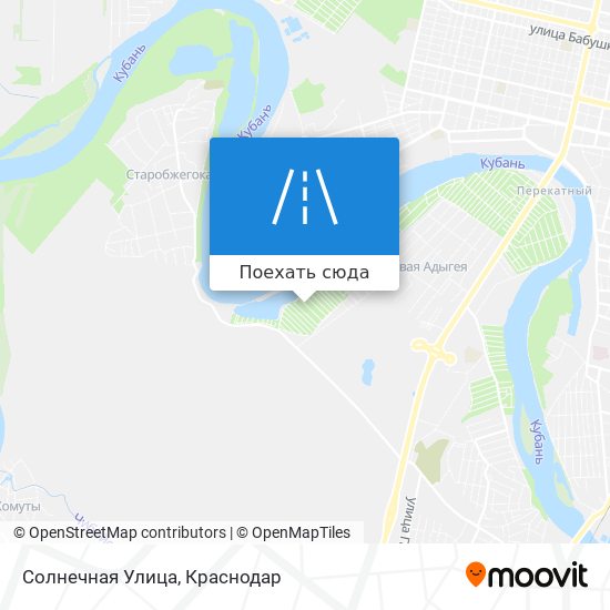 Карта Солнечная Улица