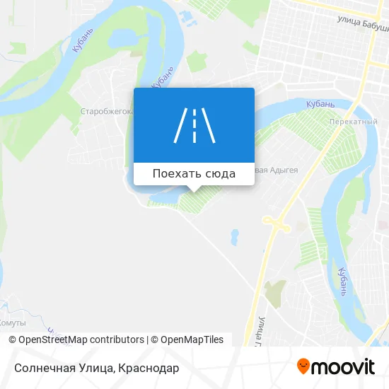 Карта Солнечная Улица