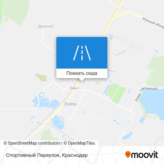 Карта Спортивный Переулок