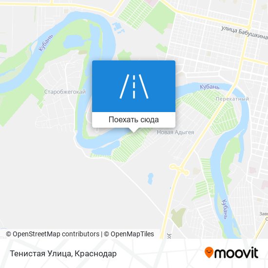 Карта Тенистая Улица