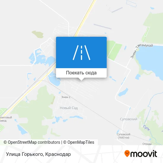 Карта Улица Горького