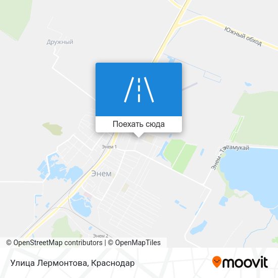 Карта Улица Лермонтова