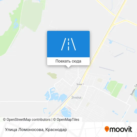 Карта Улица Ломоносова