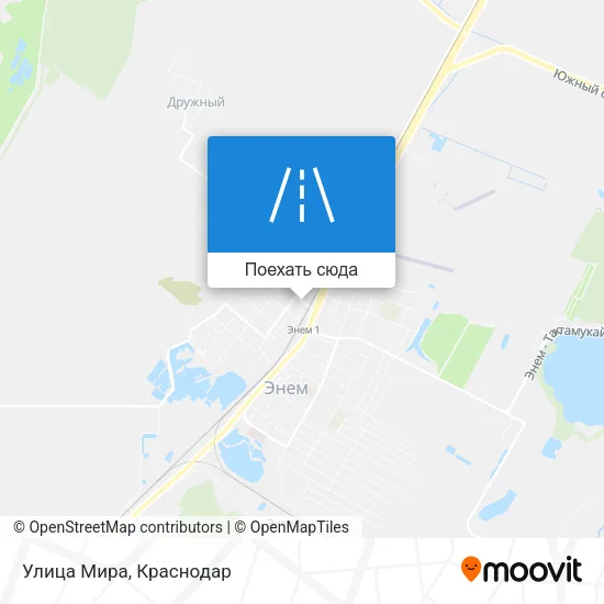 Карта Улица Мира