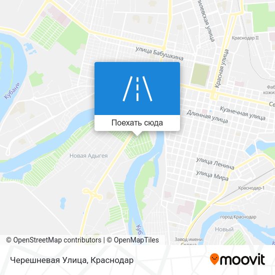 Карта Черешневая Улица