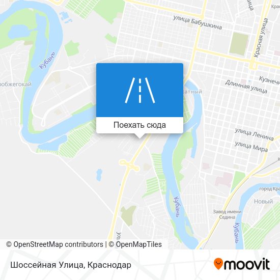 Карта Шоссейная Улица