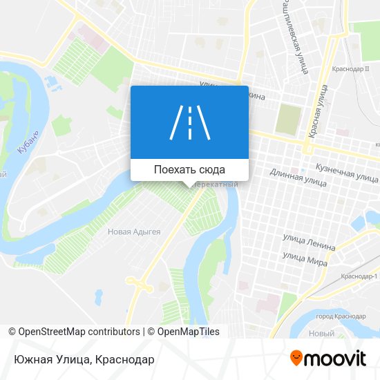 Карта Южная Улица