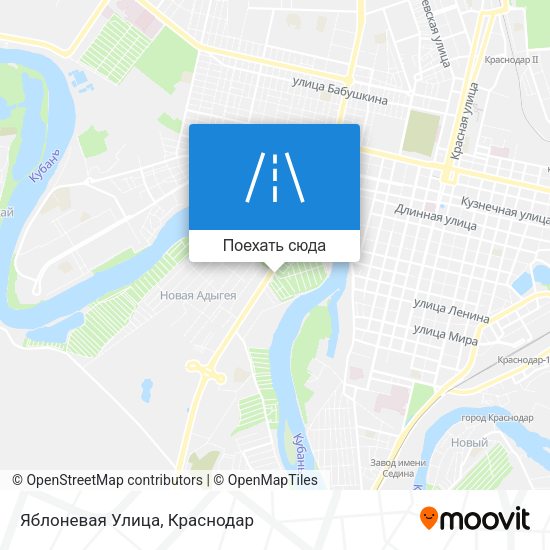 Карта Яблоневая Улица