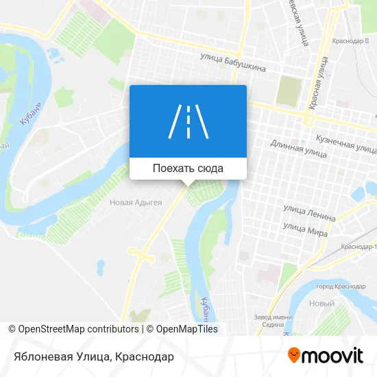 Карта Яблоневая Улица