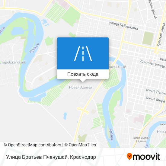 Карта Улица Братьев Пченушай